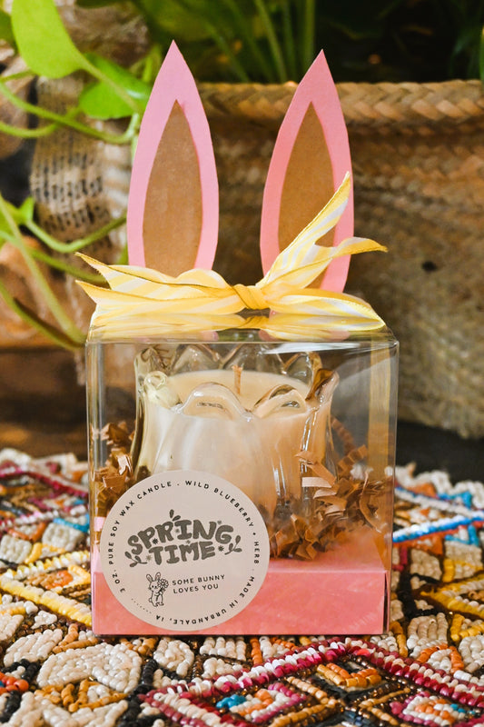 Some Bunny Loves You Tulip Candle