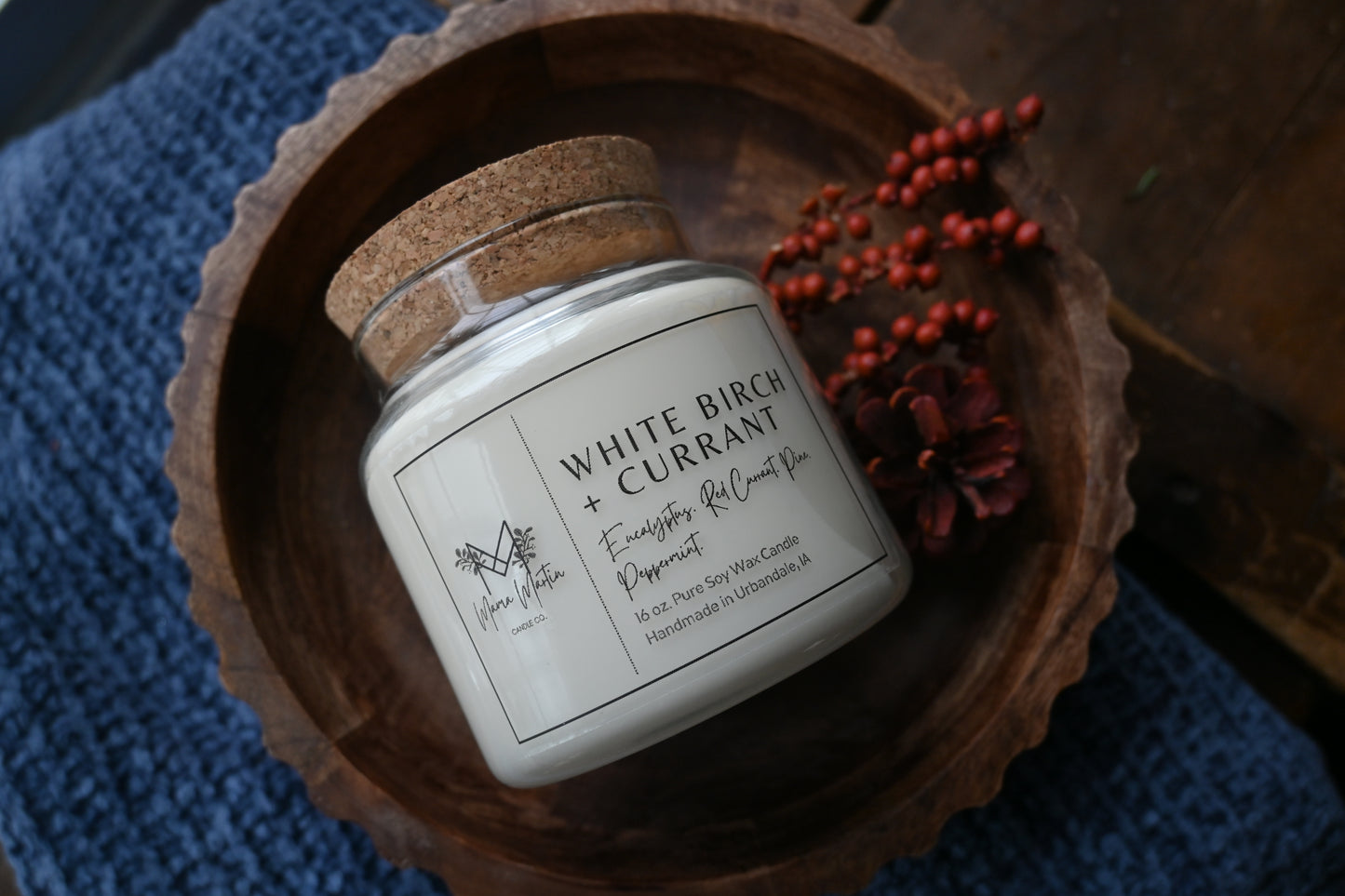 White Birch + Currant Soy Candle