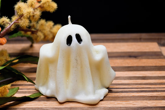 Witches Brew Ghost Pillar Candle